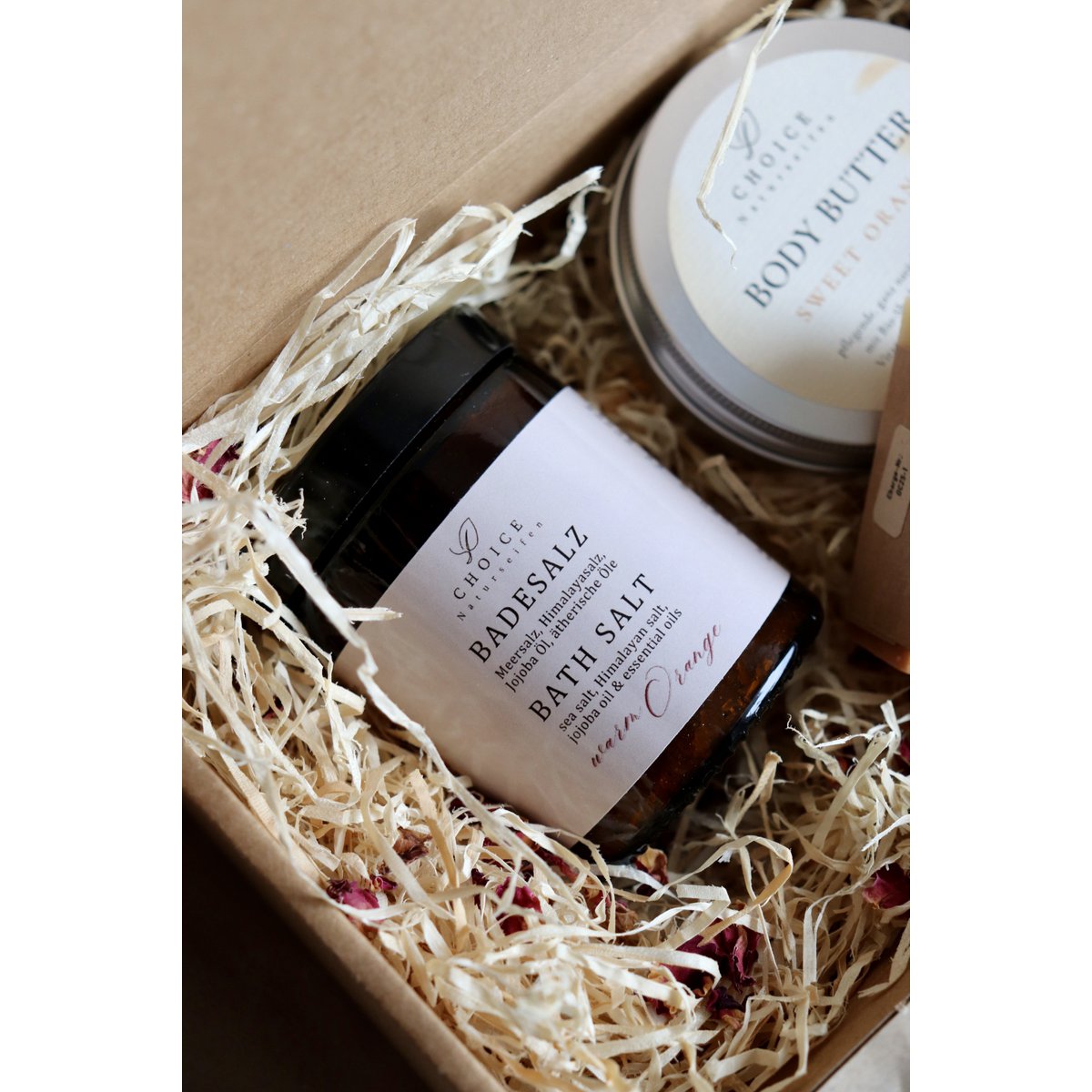 WELLNESS gavesæt: badesalt, sæber, bodybutter