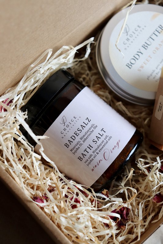WELLNESS gavesæt: badesalt, sæber, bodybutter