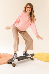 Sweat à capuche "Rose"