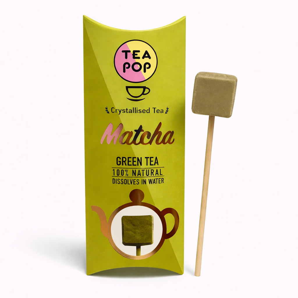 TEA-POP Tea-On-A-Stick | Matcha | 20 Sticks Display Tray