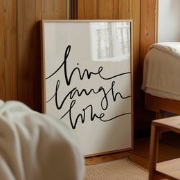Poster: Live Laugh Love