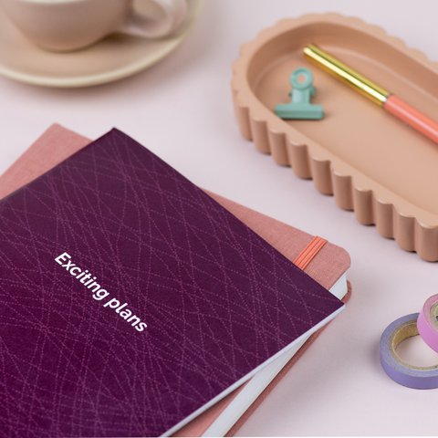 Spannende plannen bes A5 gelinieerd notitieboek