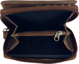 ARRIGO RFID Ritersponnee de Cognac-Colored Buffalo pour les femmes et les messieurs