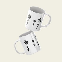 Taza Cerámica Banksy 325ml - Chica Globos Voladores