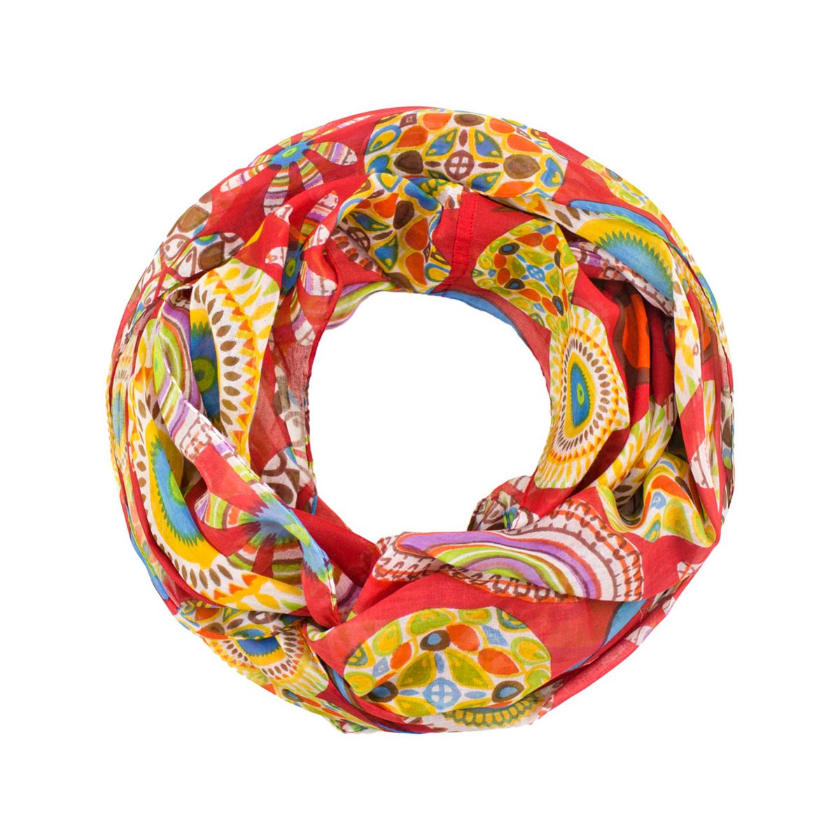 Sunsa set de 3 bufandas de lazo, bufanda de lazo para mujer, pañuelo redondo hecho de 100% algodón, bufanda de tubo para ella, bufanda redonda para verano/primavera/otoño