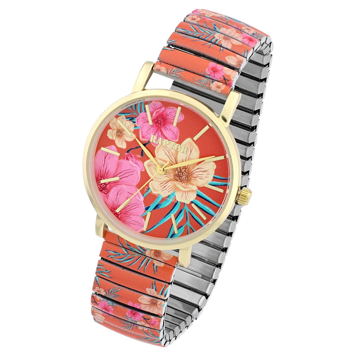 Raptor damespolshorloge "Frida Kahlo Edition" met trekkoord