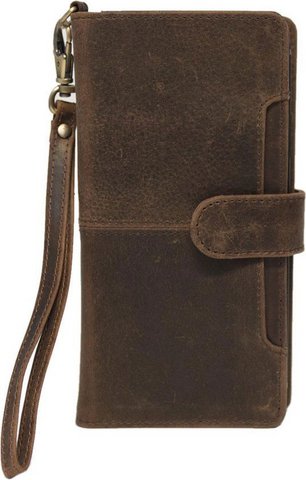 Arrigo iPhone XR leren bookcase cognac
