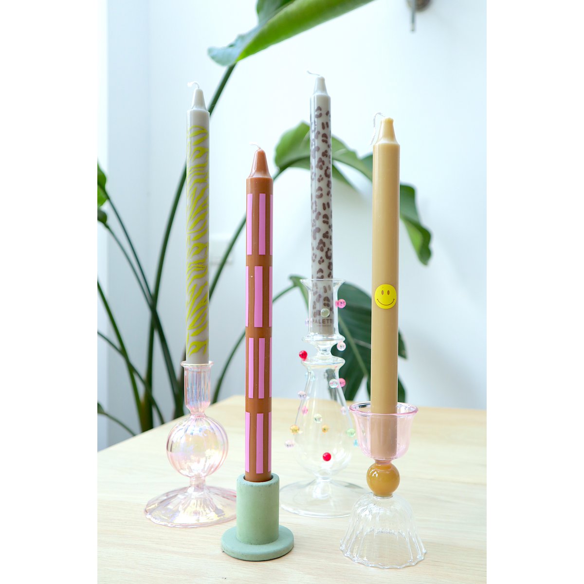 Print Dinner candles - Set of 4 - Urban Jungle