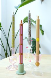Velas de cena estampadas - Juego de 4 - Urban Jungle