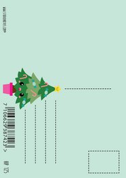 Christmas card Christmas tree