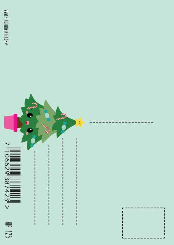 Christmas card Christmas tree