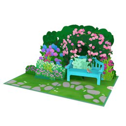Carte pop-up Jardin de fleurs
