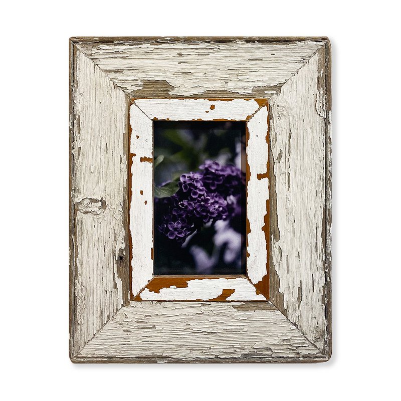 Violette - Composition of 3 reclaimed wood frames