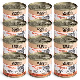 Dogs'n Tiger Adult Premium, nourriture pour chat, délicieuse nourriture humide, sans céréales, huile de dinde et de lin