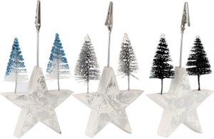CARD STAND STAR TREE 3 PIECE SET (HOFF2018)