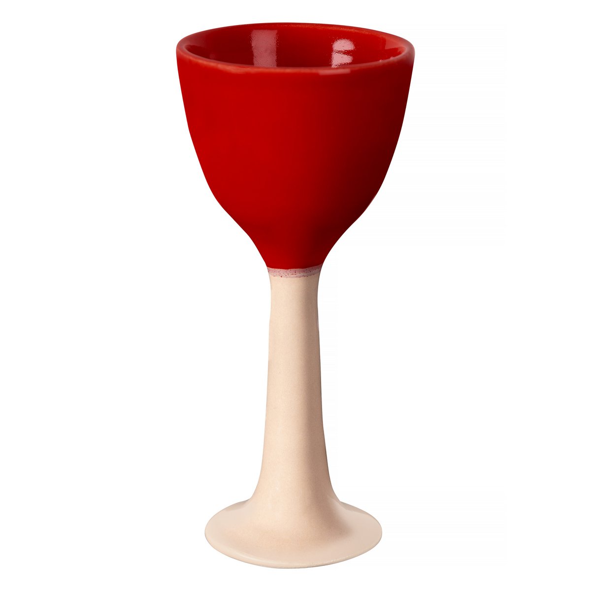 Keramikweinglas "Salut" (rot)