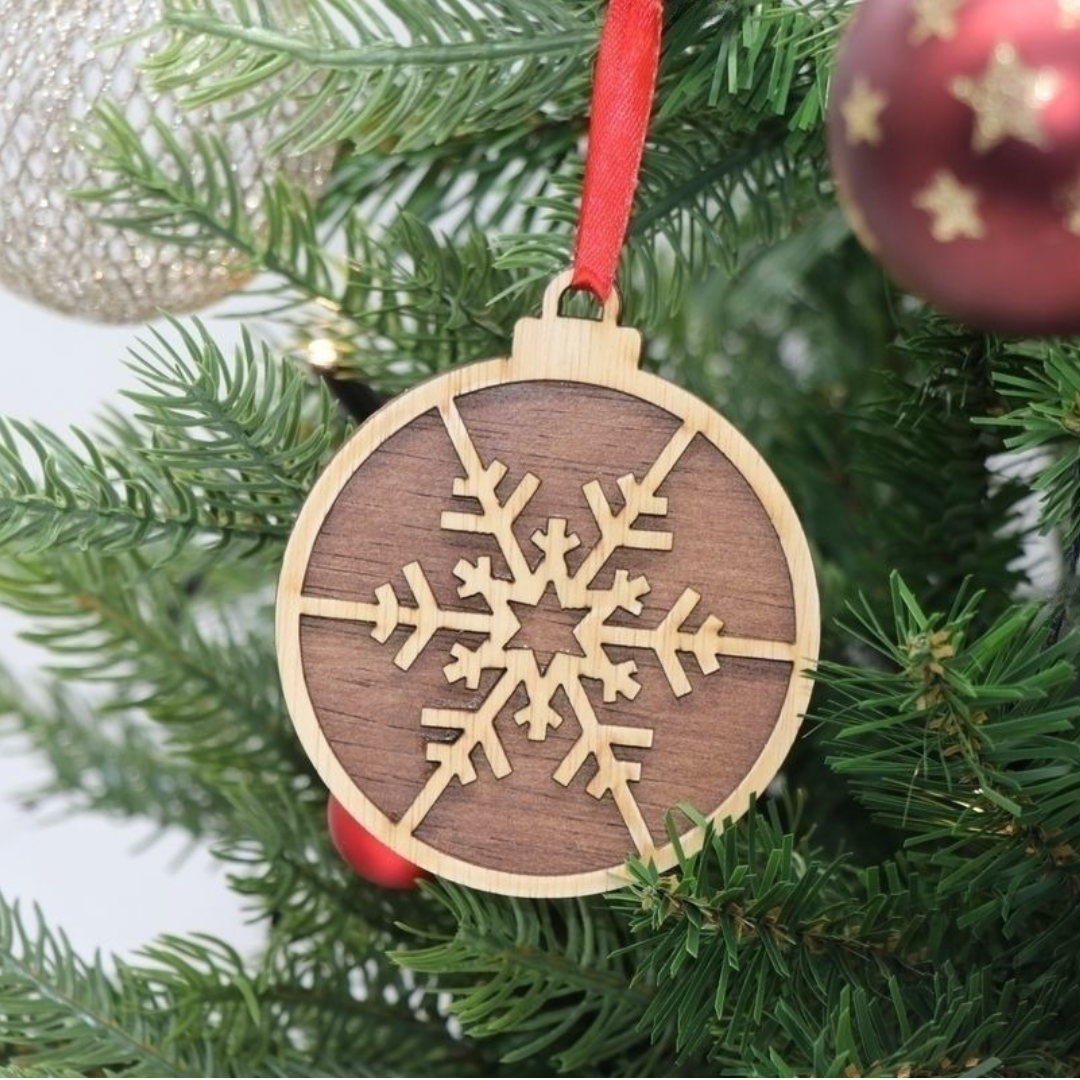Christmas pendant / Christmas ornaments style1 - Set of 6