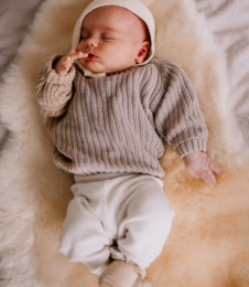 Sheepskin medicinally tanned for baby and child - M