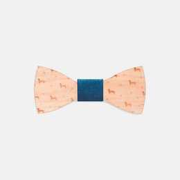 Wooden bow tie puppy