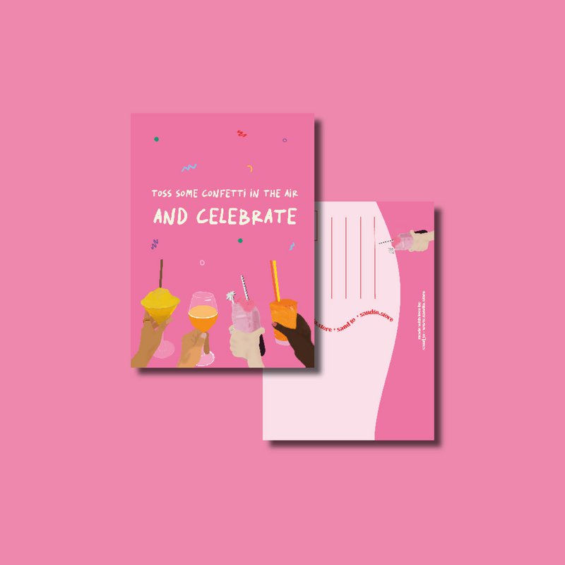 VENDITA - Festeggia il vecchio design dei coriandoli kaart