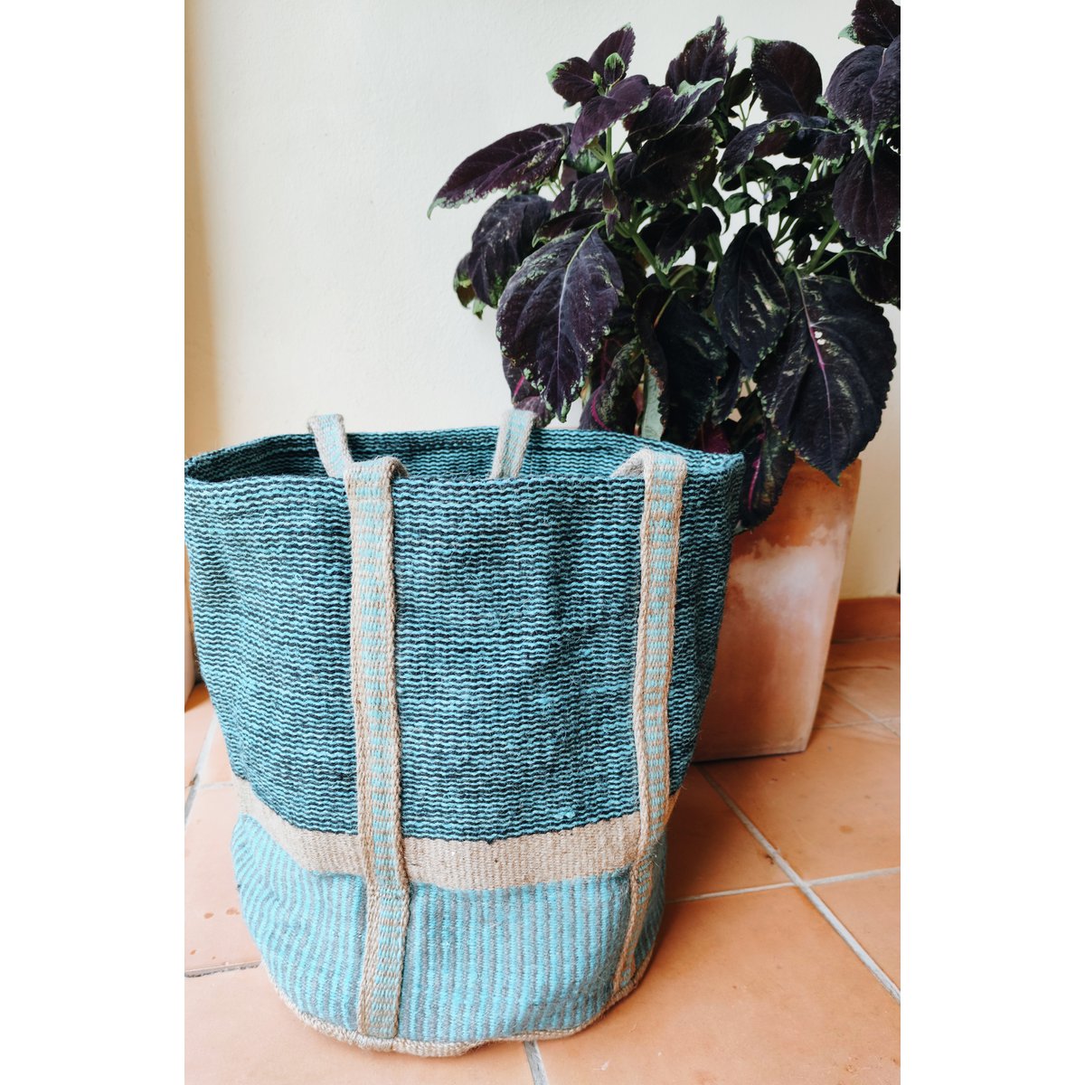 CESTA DE YUTE XXL 60X43CM