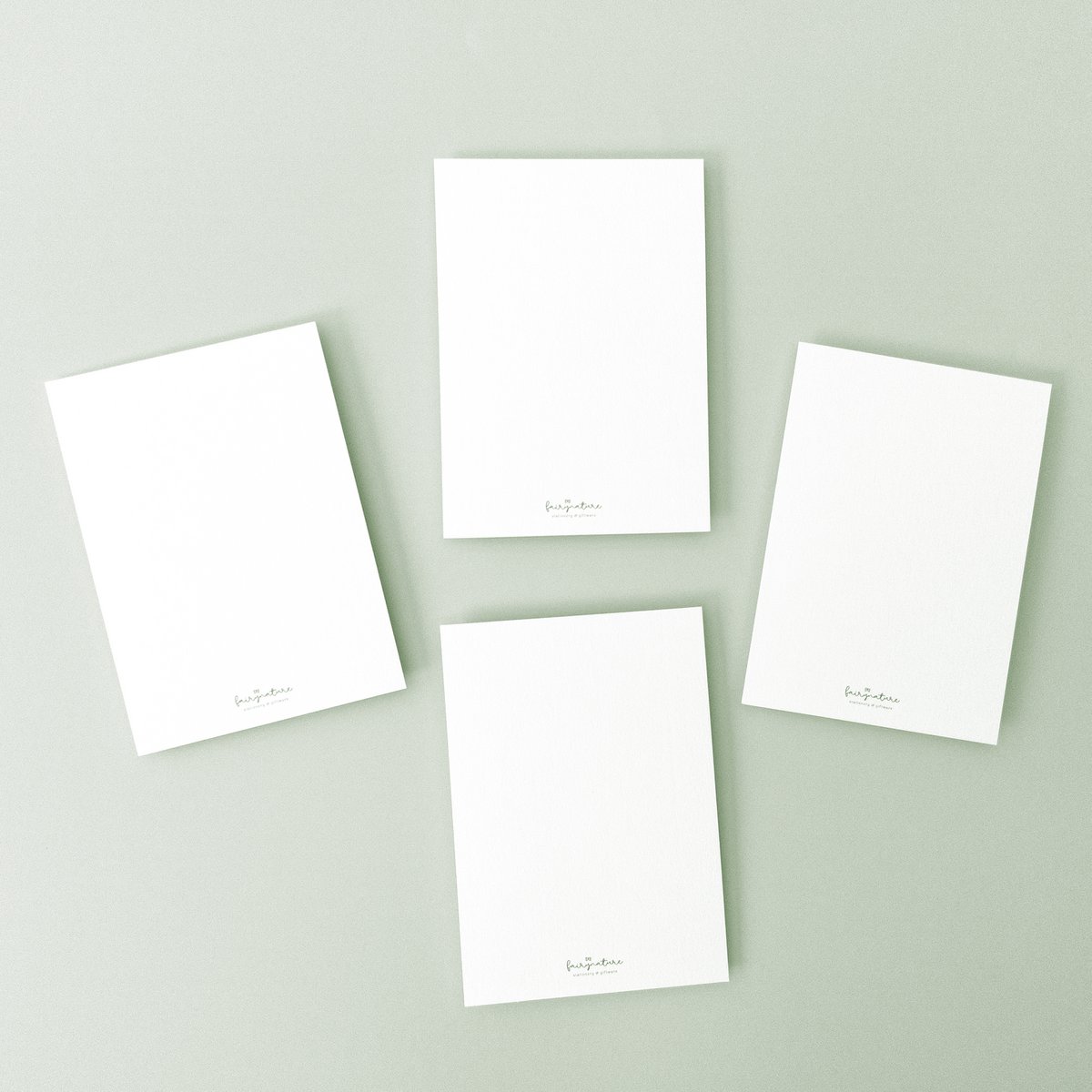 White Pack - Kun håndlavede postkort - Botanisk Vintage