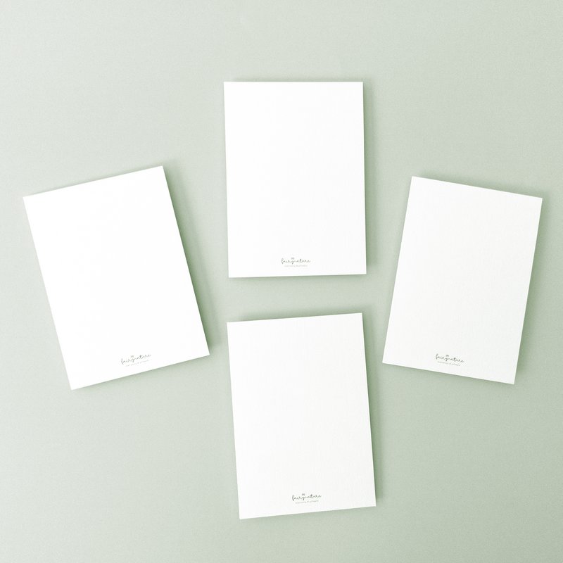 White Pack - Tylko ręcznie robione pocztówki - Botaniczny Vintage