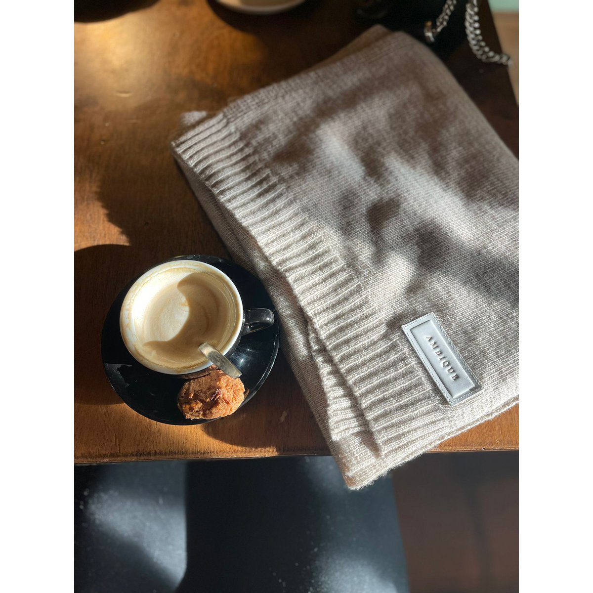Kaschmirschal uni Beige