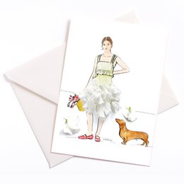 Card with envelope | Dachshund joy
