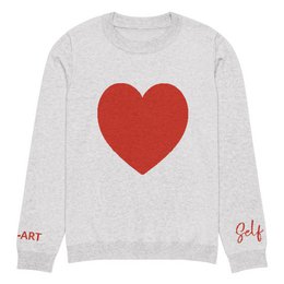 Heart - Pull col rond tricoté BLEACH