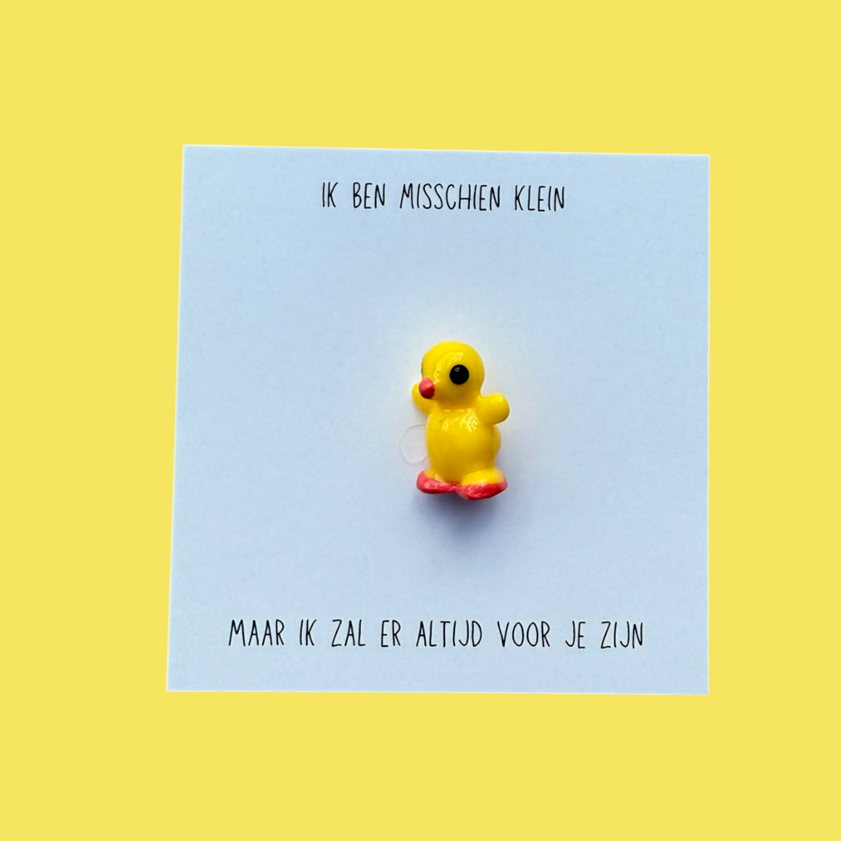 Funnie cadeau kaartje piepklein
