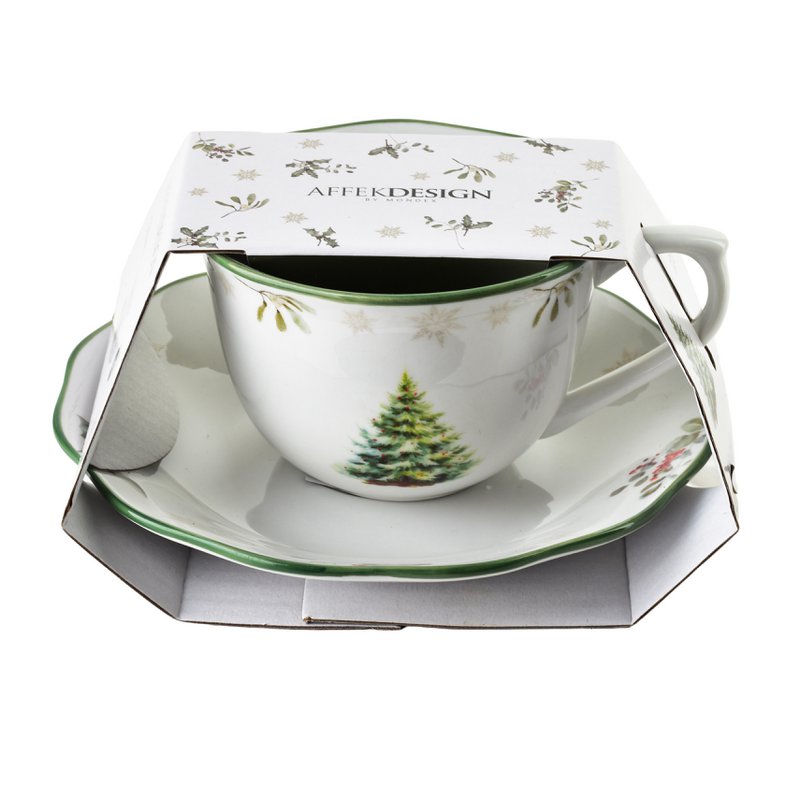 Santa Lila Cup med tallerken 220 ml