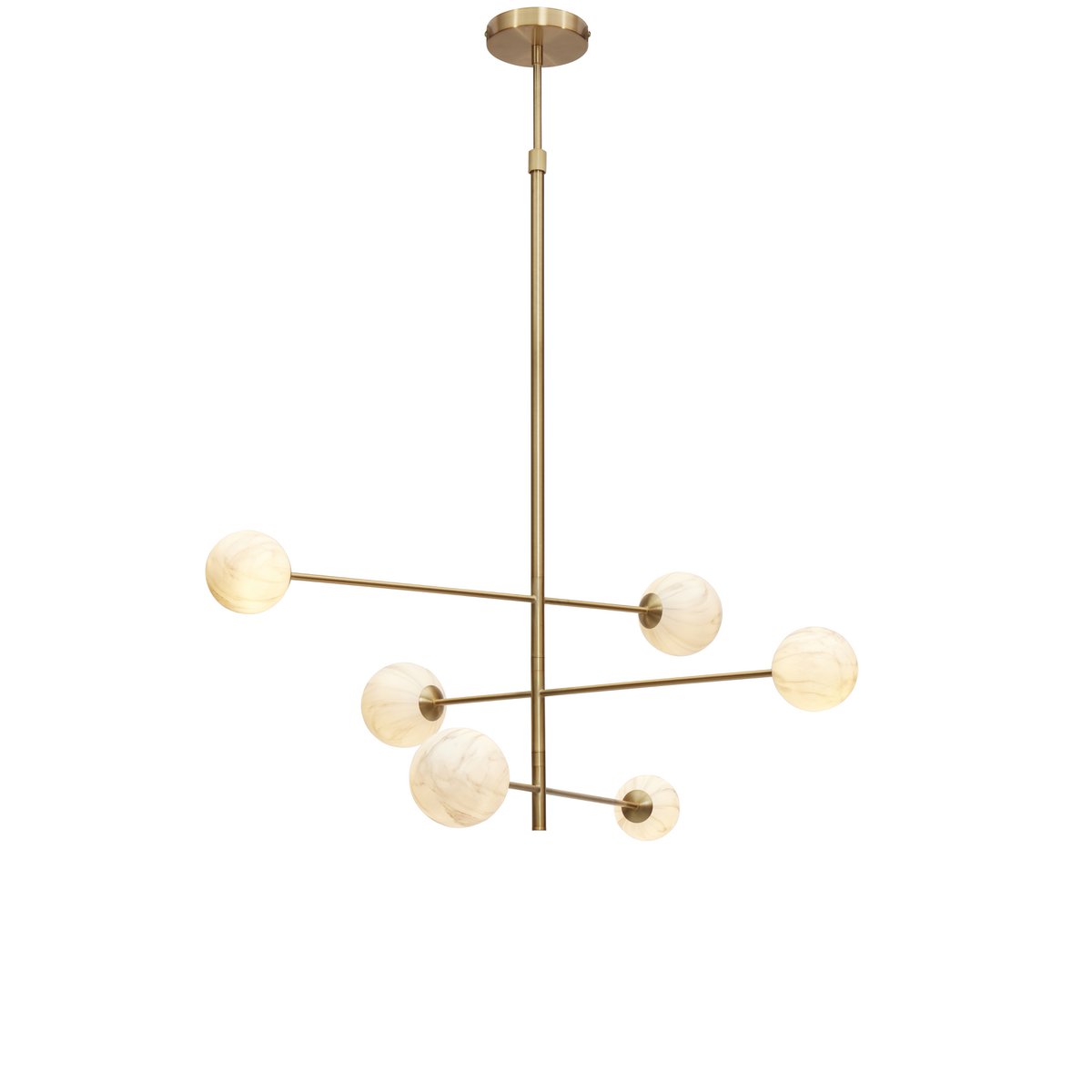 Hanglamp Carrara 3-arm, goud