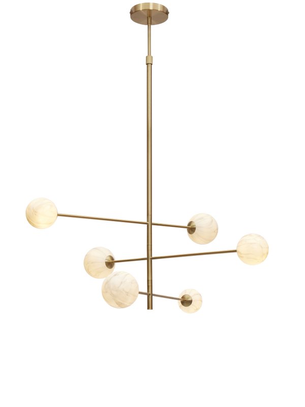 Hanglamp Carrara 3-armig, goud