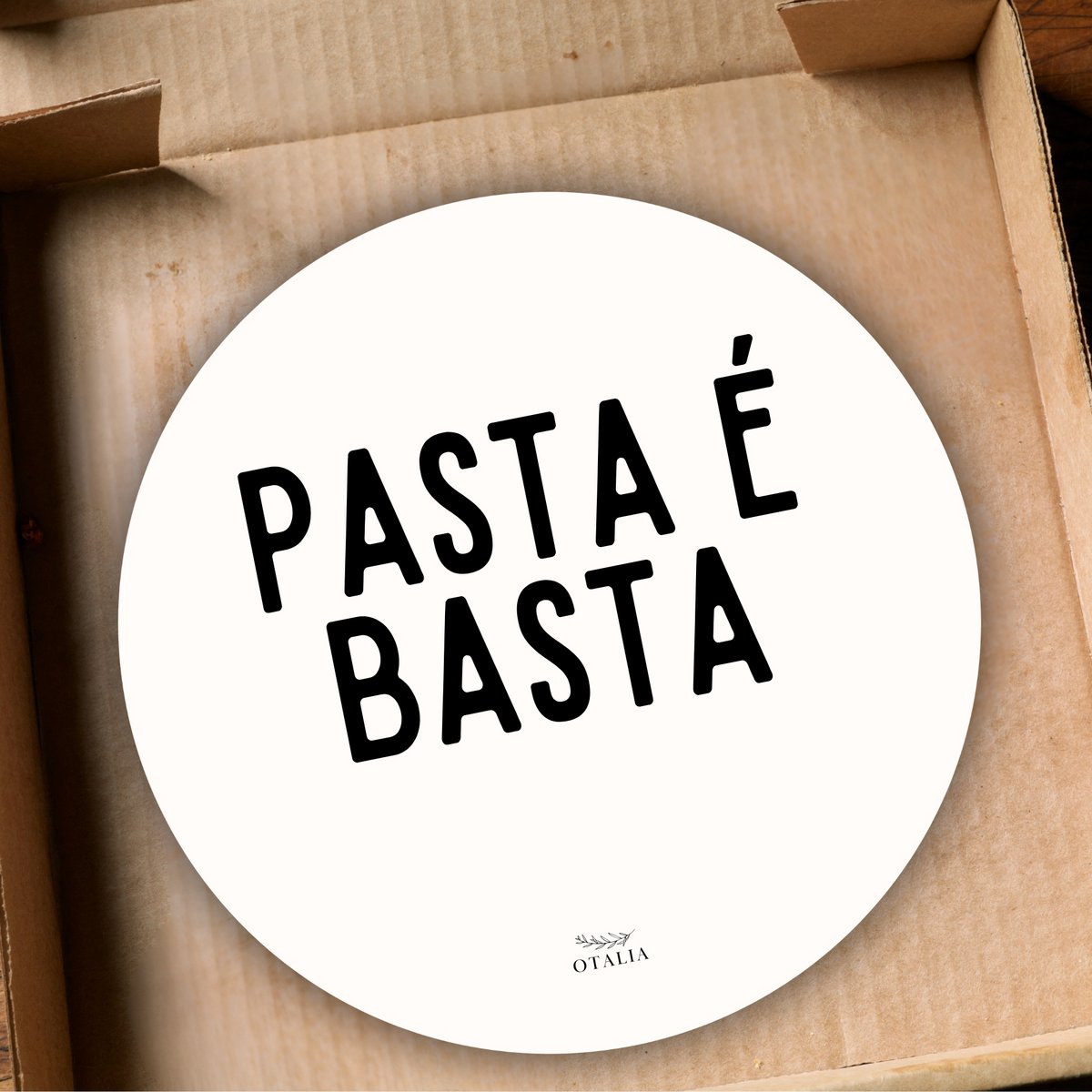 Scatola pizza: pasta e basta - Decocard