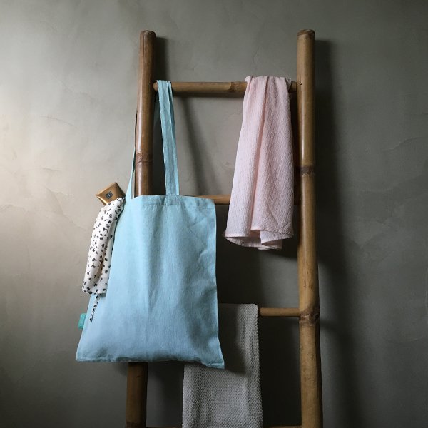 Recycled Cotton Shopper Bag Mint green