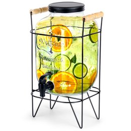 Dispensador con Tap and Stand Black 5.5 L