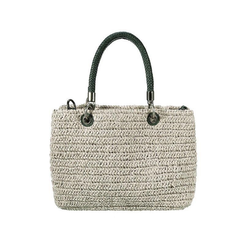 SEABREEZE TOTE raffiabastgrijs