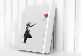 Cuaderno A5/A6 Banksy - Niña Con Globo Rojo
