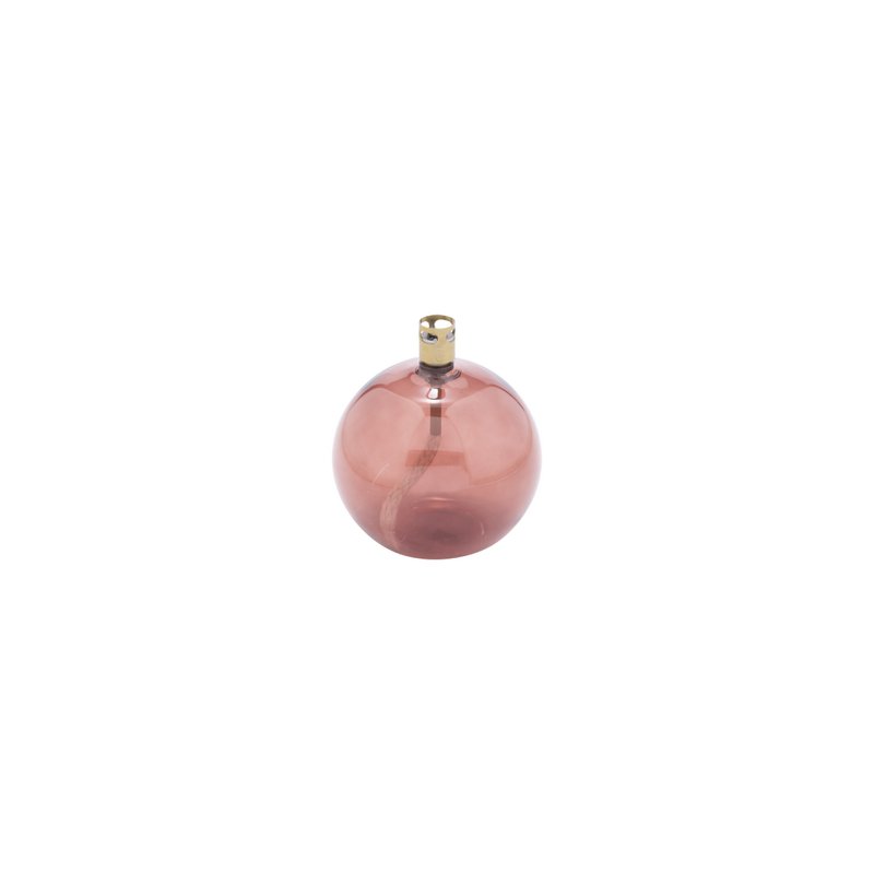 Olielamp Round amarant brass S