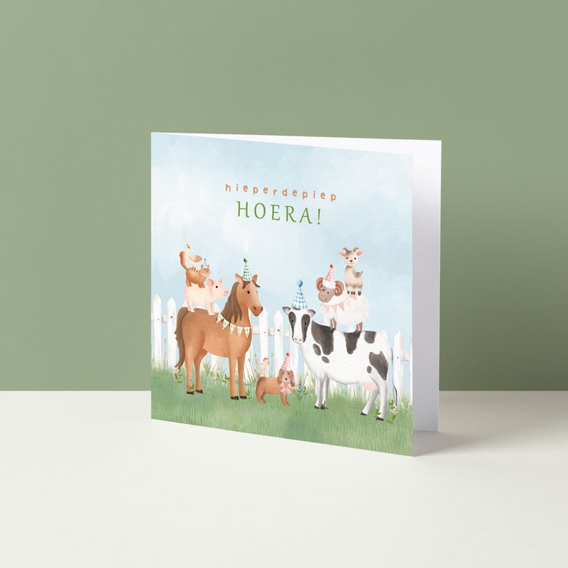 Lykønskningskort | Hieperdepiep Hooray Farm