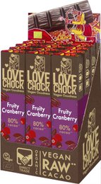 80 % Schokolade mit Cranberries – Bio, roh, pflanzlich und nachhaltig