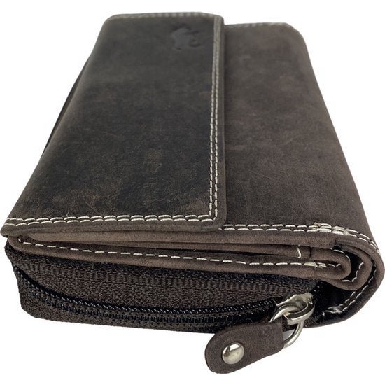 Arrigo Ladies Wallet - Brown Real Leather