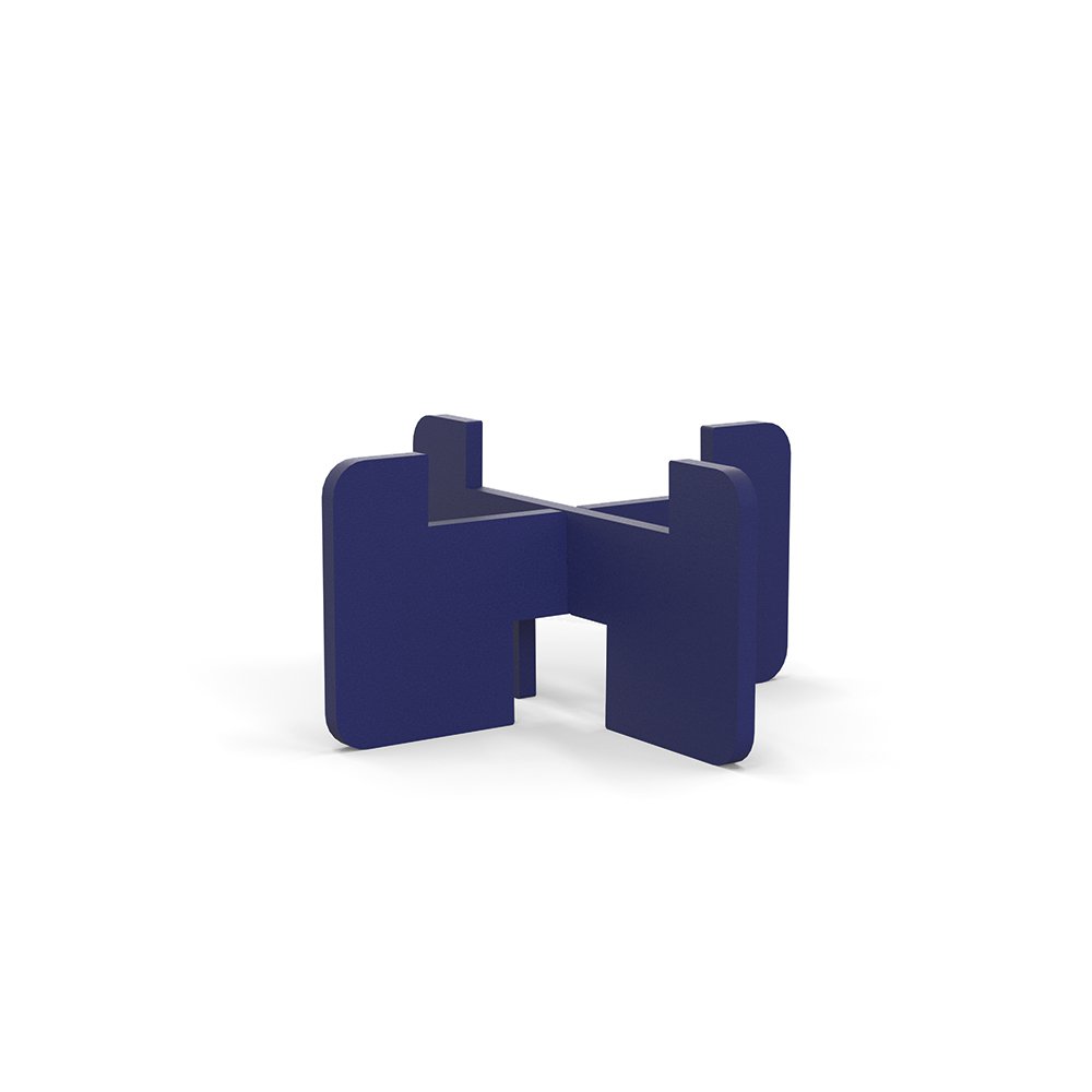 Rocket (kaarsen) standaard - 80x40mm - kobalt blauw