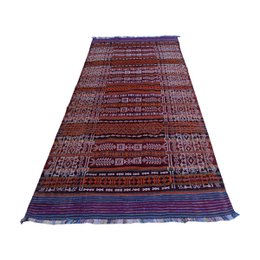 Tapis Vintage Baluch Soumak Aubergine
