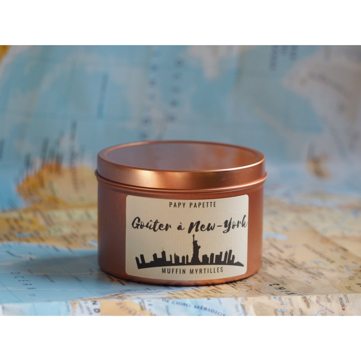 BOUGIE VEGETALE - UN GOUTER A NEW-YORK - PARFUM MUFFIN MYRTILLES