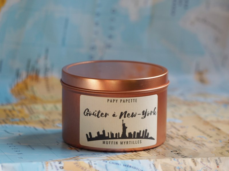 BOUGIE VEGETALE - UN GOUTER A NEW-YORK - PARFUM MUFFIN MYRTILLES