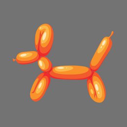 Forex tile 10x10cm - Balloon dog - %23101030402