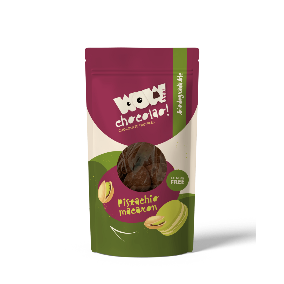 Pistacho Macaron - Bag Biodegradable 200g