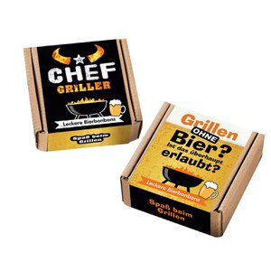 Bonbons; Display Grillen 2-sort. gelb; schwarz, VE 24
